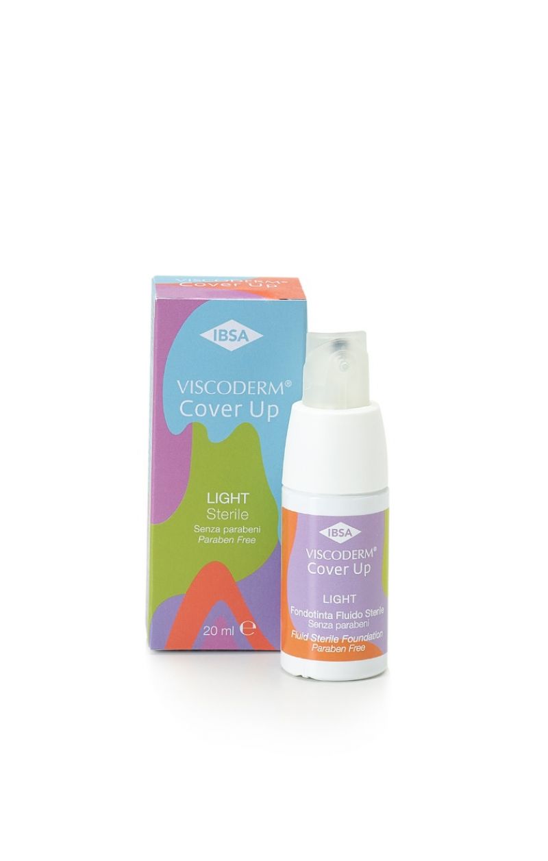 Fondotinta IBSA con ingredienti naturali, Viscoderm Cover Up Light, per pelli sensibili